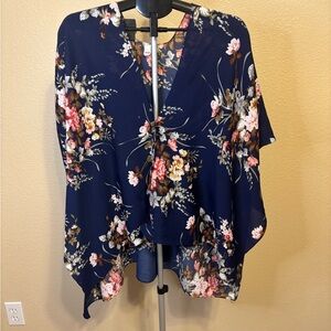 Floral Navy Women's Top